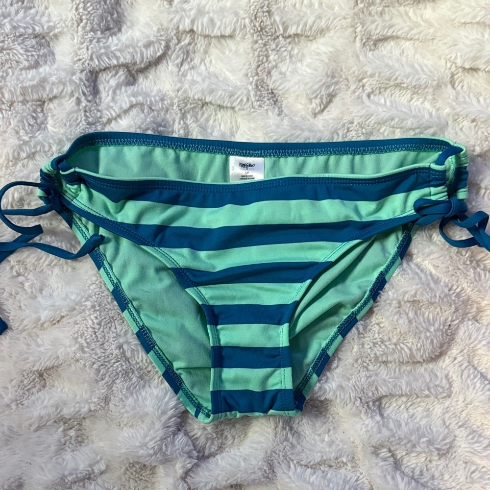 Mossimo Supply Co. Teal and Aqua Bikini Bottom